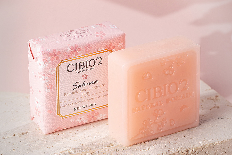 Romantic sakura blossom fragrance soap